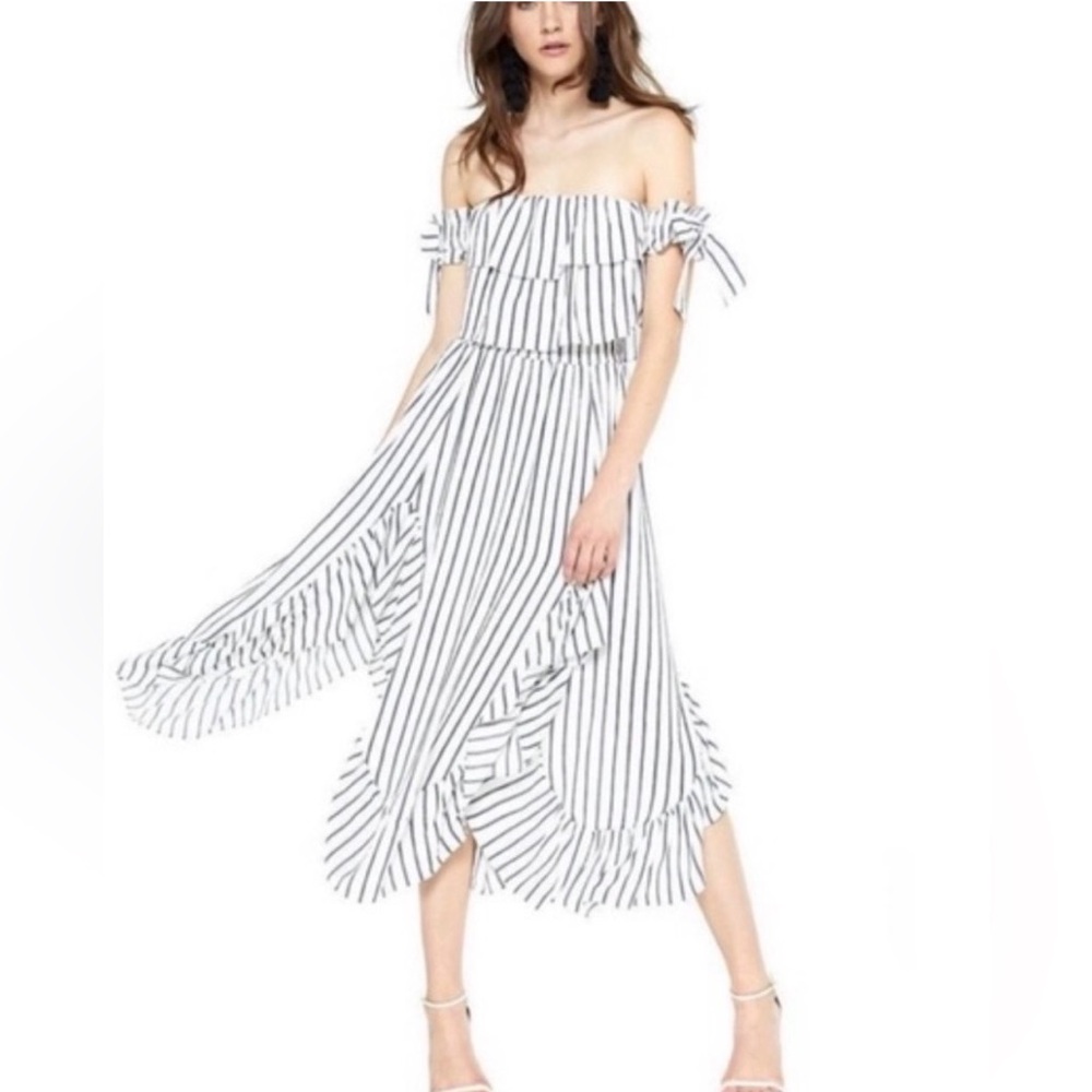 Misa Los Angeles Rosa Striped Dress size M